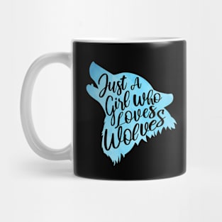 just a girl who loves wolves Mug